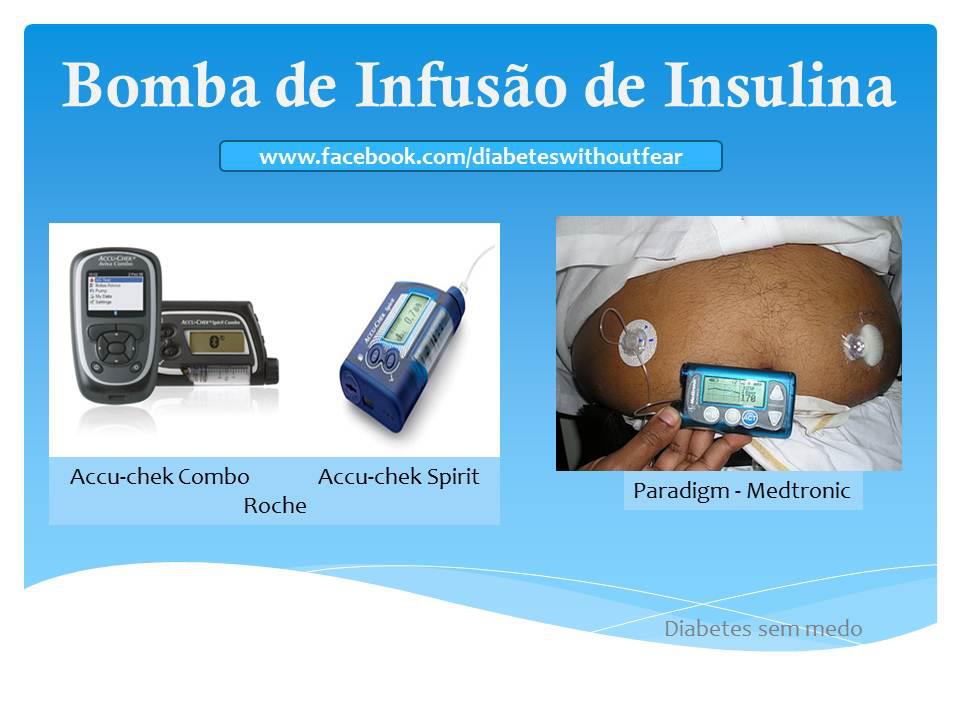 Bomba de infusão de insulina para diabéticos