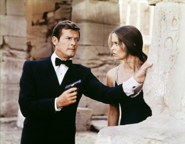 O ator no auge da carreira como James Bond, no filme "O Espião que me Amava".