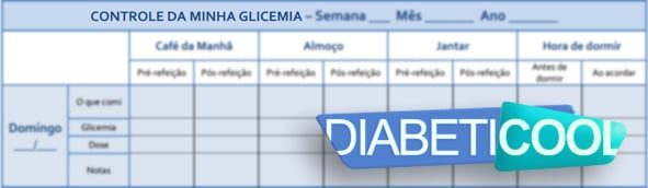 tabela controle da glicemia diabeticool