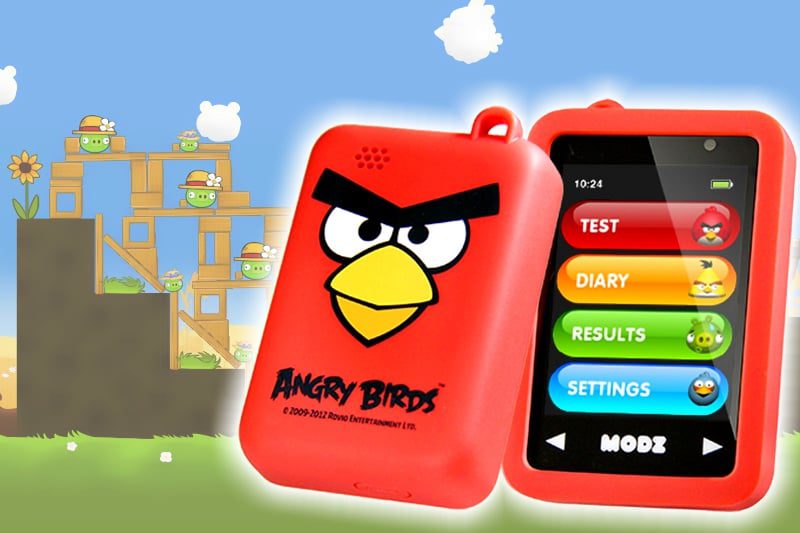 glicosímetro angry birds